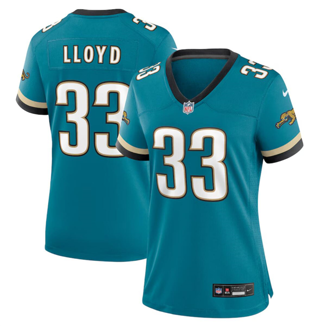 Women's Jacksonville Jaguars #33 Devin Lloyd Teal 2024 Prowler Throwback Vapor Limited Football Stitched Jersey(Run Small)
